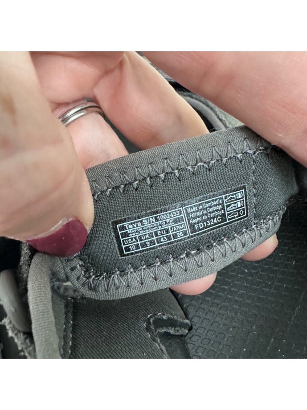 Teva 1002433 Hudson Adjustable Outdoor Hiking Water Sandals Shoes Mens size 10 - Picture 5 of 8
